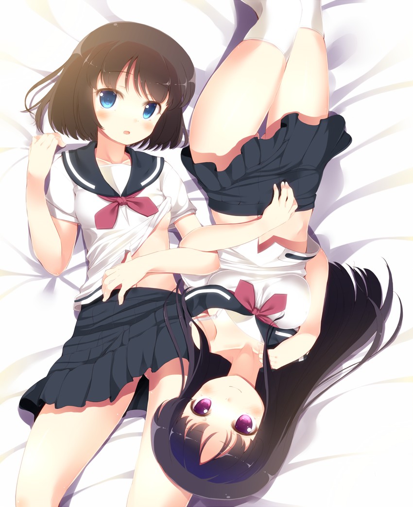 onjouji toki and shimizudani ryuuka (saki and 1 more) drawn by komone_ushio