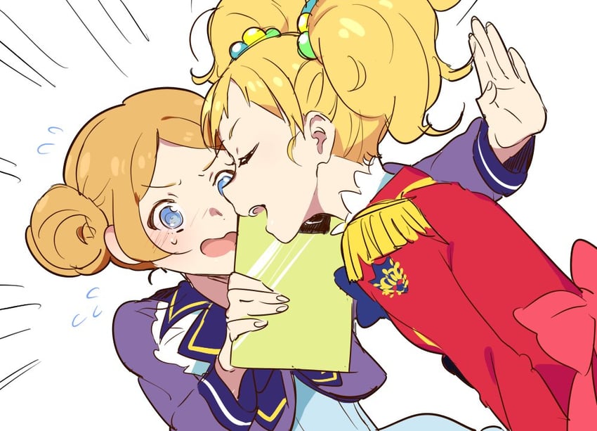 nikaido yuzu and katsura miki (aikatsu! and 1 more) drawn by shiontaso