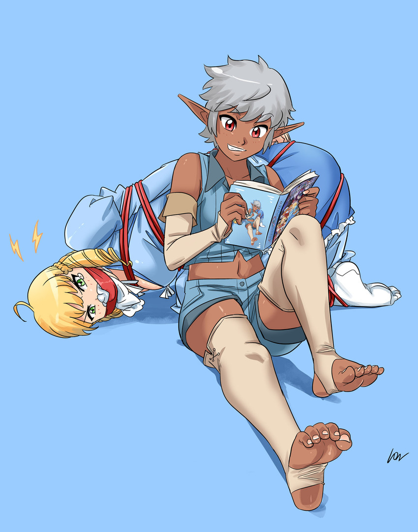 elvina loyan and serena lien elharion (fantasy frontier) drawn by lost_one_zero