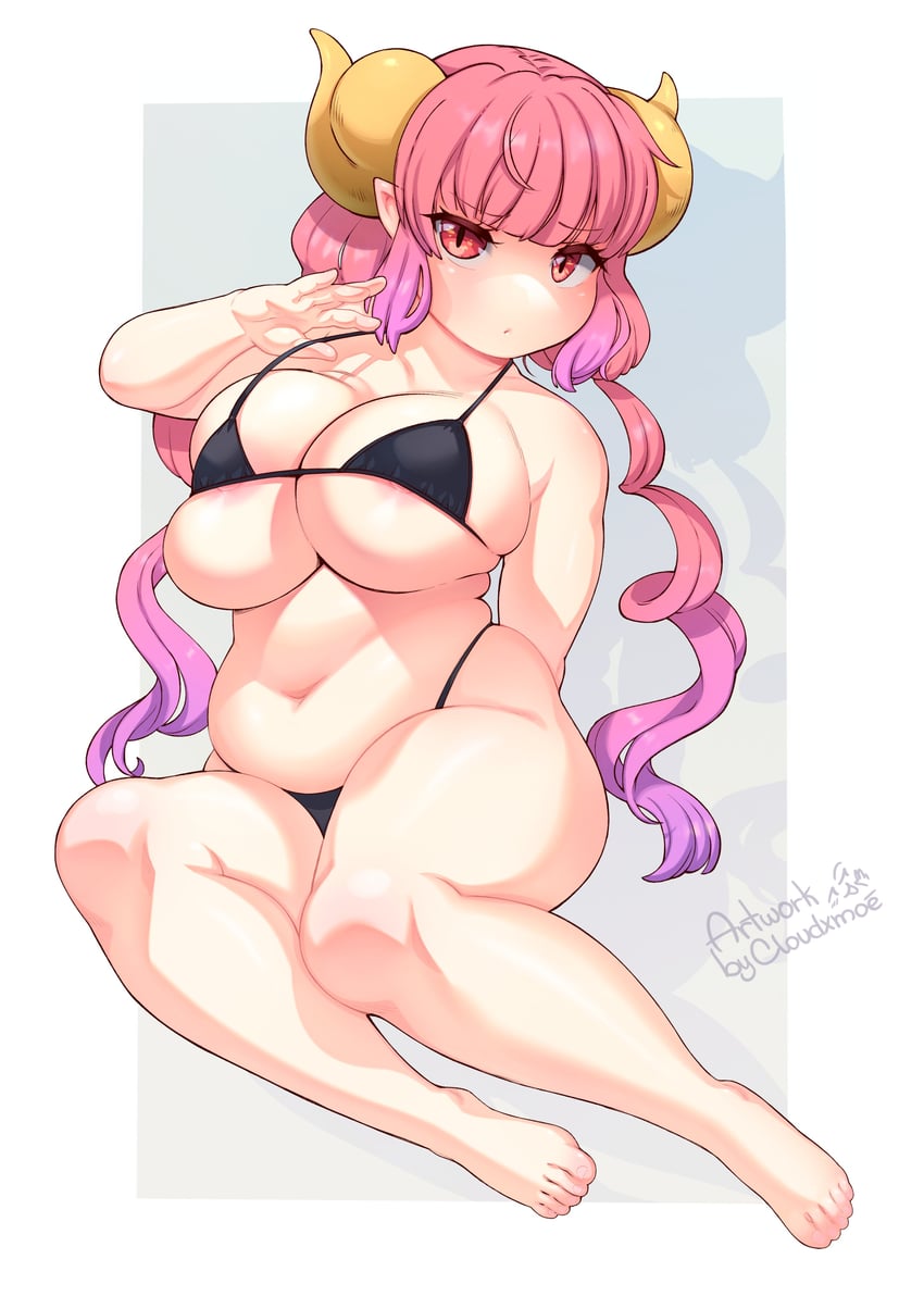 ilulu (kobayashi-san chi no maidragon) drawn by cloudxmoe