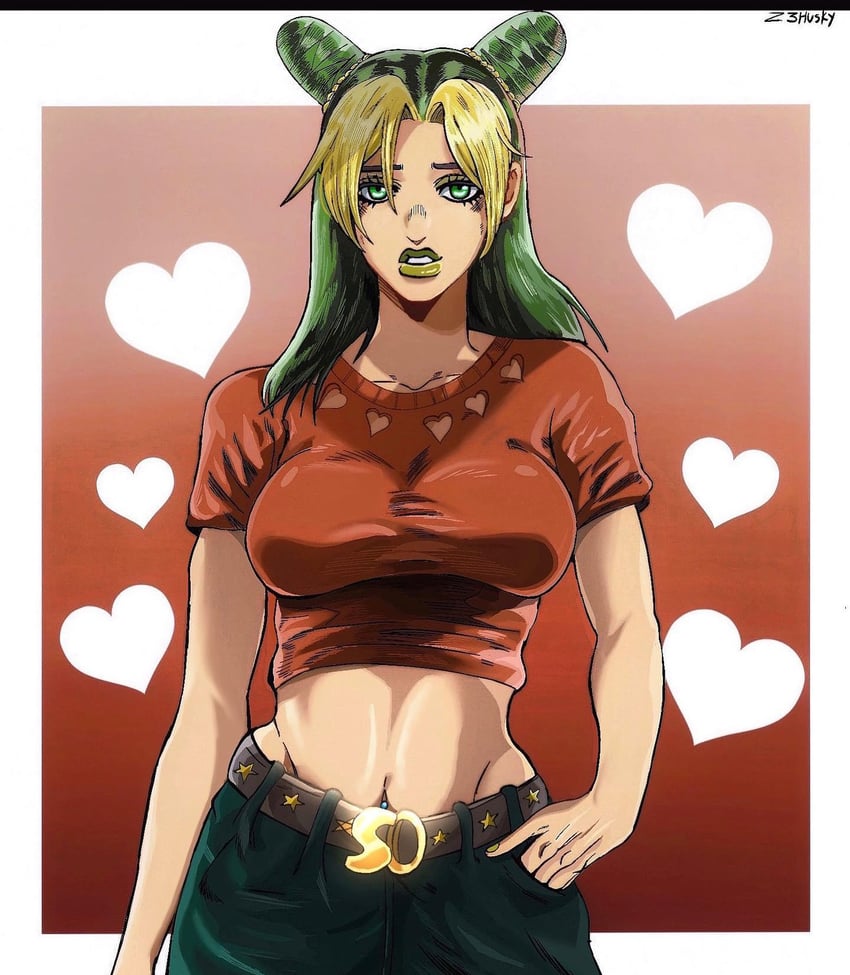 kujo jolyne and irene (jojo no kimyou na bouken and 1 more) drawn by shaz_(luckyshazo)
