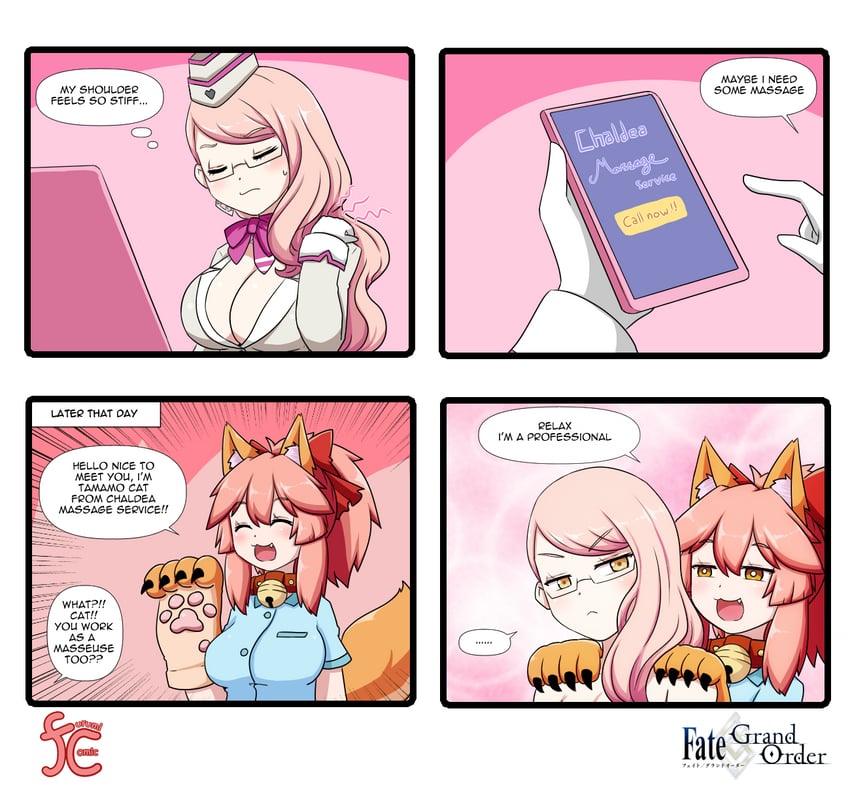 tamamo, tamamo cat, and koyanskaya (fate and 1 more) drawn by keita_naruzawa