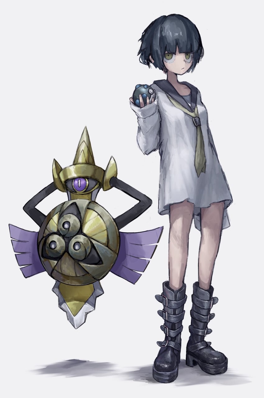 aegislash (original and 1 more) drawn by muda_name
