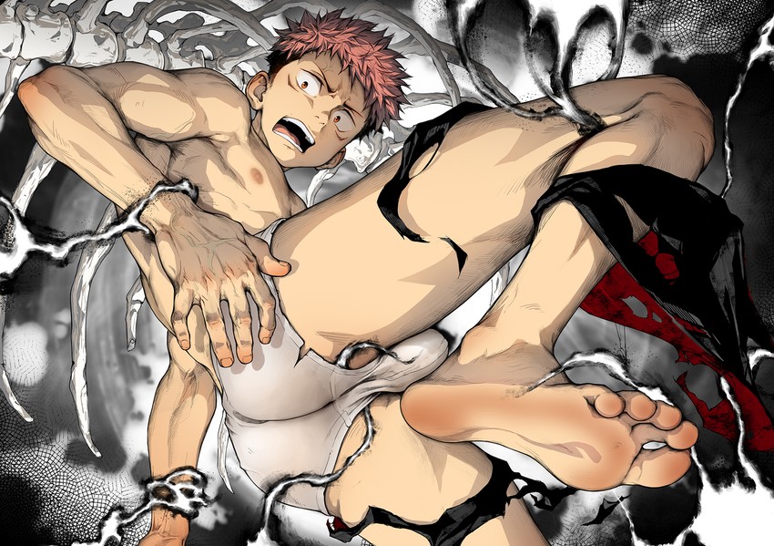 itadori yuuji (jujutsu kaisen) drawn by beitemian