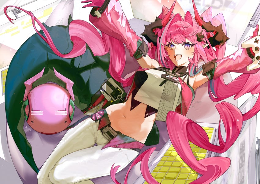 yvonne (arknights and 1 more) drawn by yun-yang