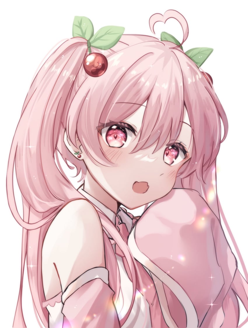 hatsune miku and sakura miku (vocaloid) drawn by shinyo_yukino