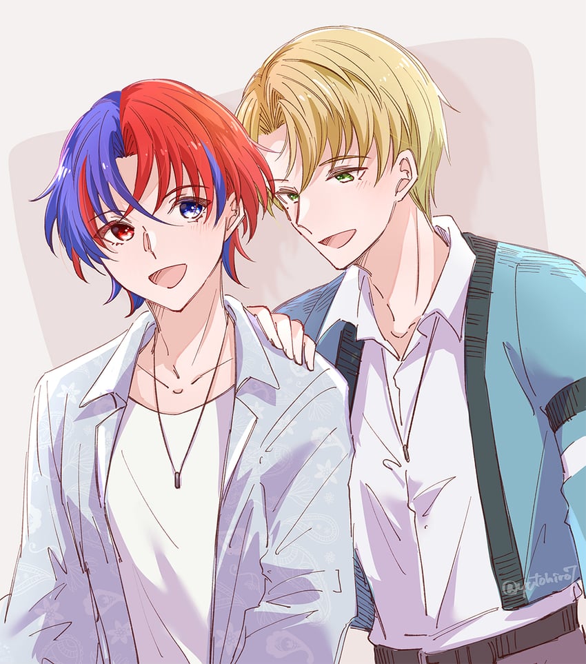 male alear and alfred (fire emblem and 1 more) drawn by yutohiroya
