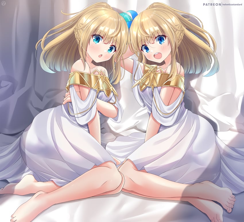 sora and luna (yuusha party wo tsuihou sareta beast tamer saikyoushu no nekomimi shoujo to deau) drawn by helvetica_std