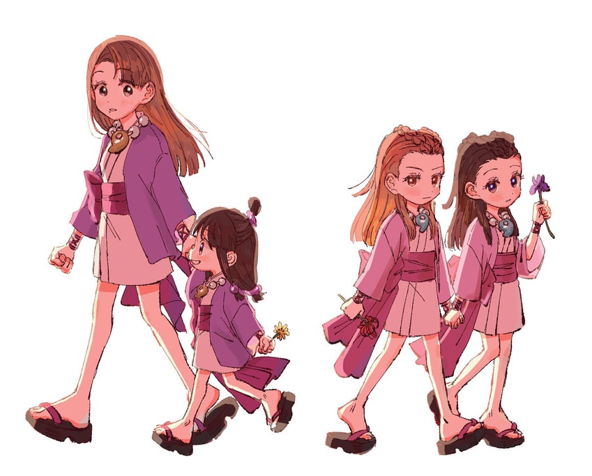 maya fey, mia fey, dahlia hawthorne, and iris (ace attorney) drawn by oyoyo_pe