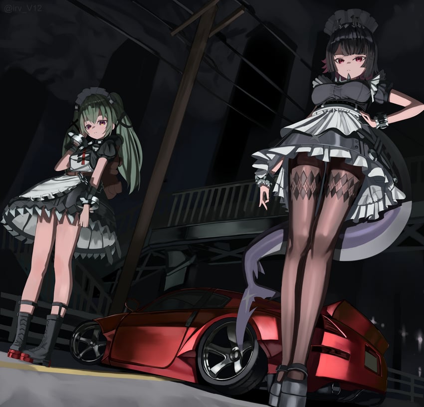 ellen joe and corin wickes (zenless zone zero) drawn by irv_v12