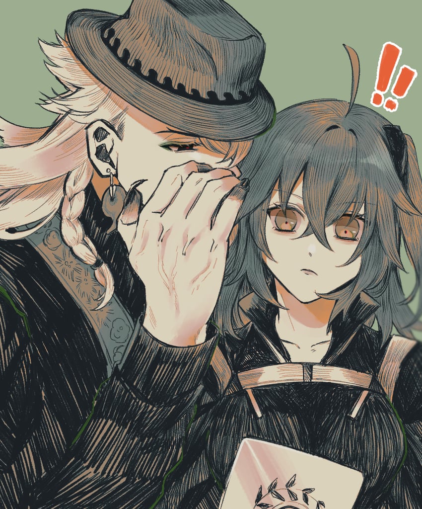 fujimaru ritsuka and ashiya douman (fate and 1 more) drawn by nekko_chaaaaan