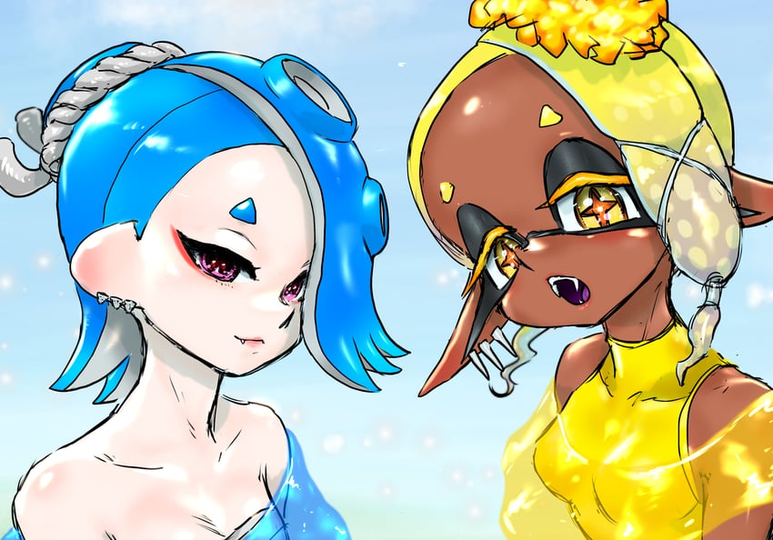 shiver and frye (splatoon and 1 more) drawn by koharu2.5