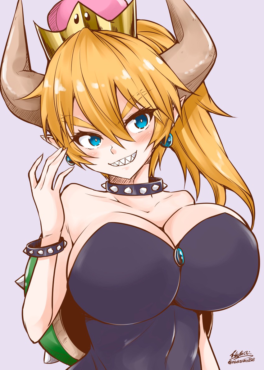 bowsette (mario and 1 more) drawn by yamato_nadeshiko