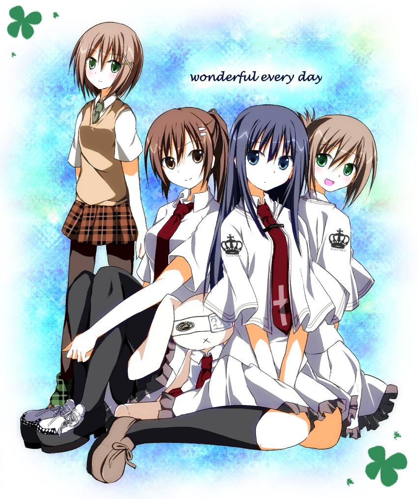 tachibana kimika, minakami yuki, takashima zakuro, and mamiya hasaki (subarashiki hibi) drawn by tsuyuki_(kagomekamome)
