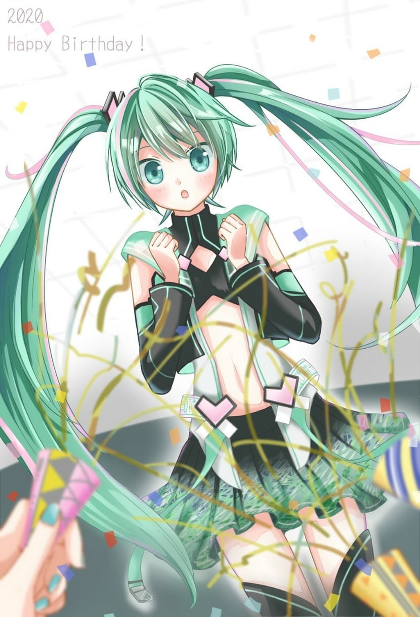 hatsune miku (vocaloid and 2 more) drawn by nagitofuu