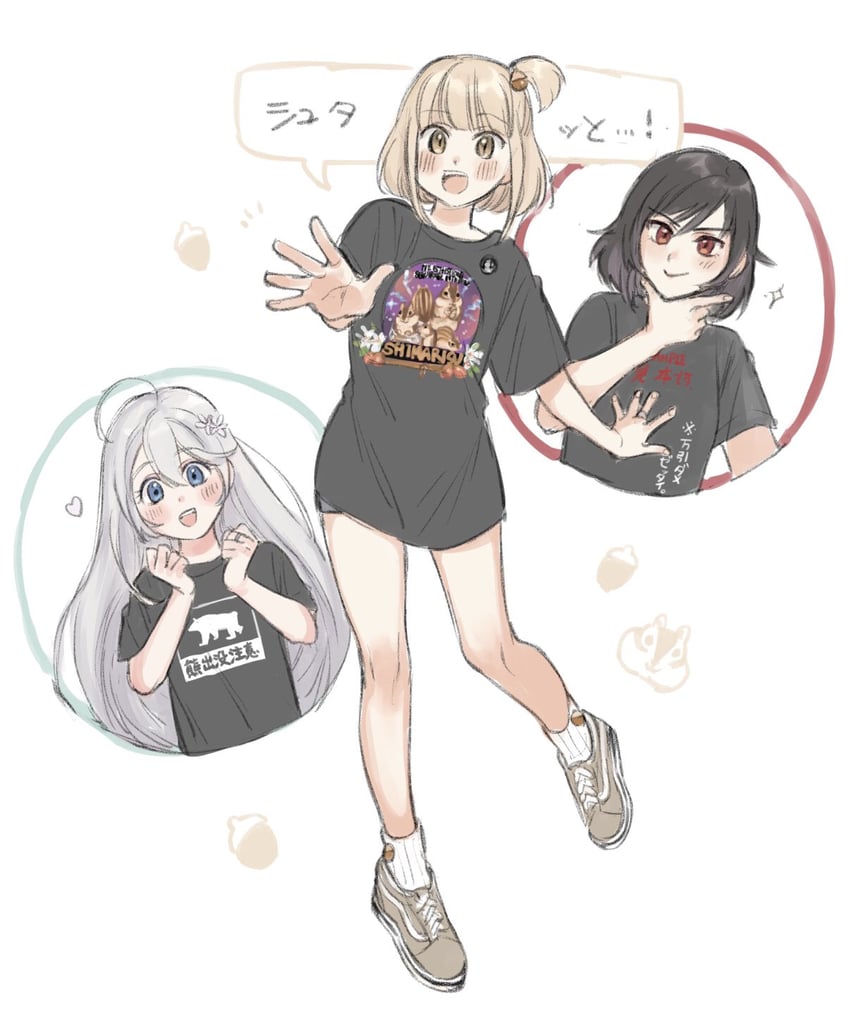 hiroe chiharu, aoba chika, and natsu ryoko (mahou shoujo madoka magica and 1 more) drawn by yukishiro_(hitsuji)
