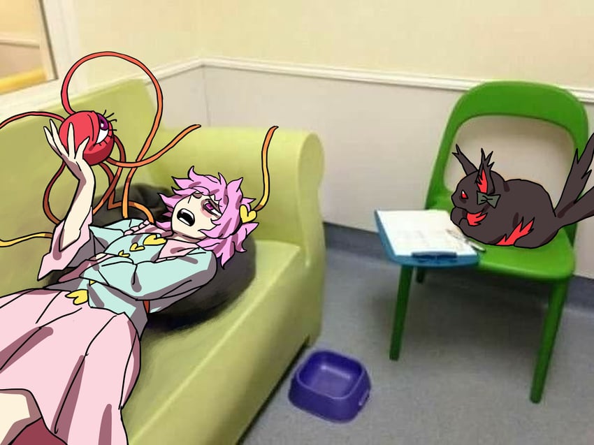 komeiji satori and kaenbyou rin (touhou) drawn by eddybird55555