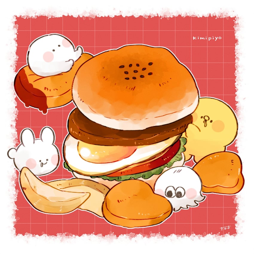 kimipiyo, usachii, tsubumaru, and mochidako (original) drawn by tenmiyakiyo