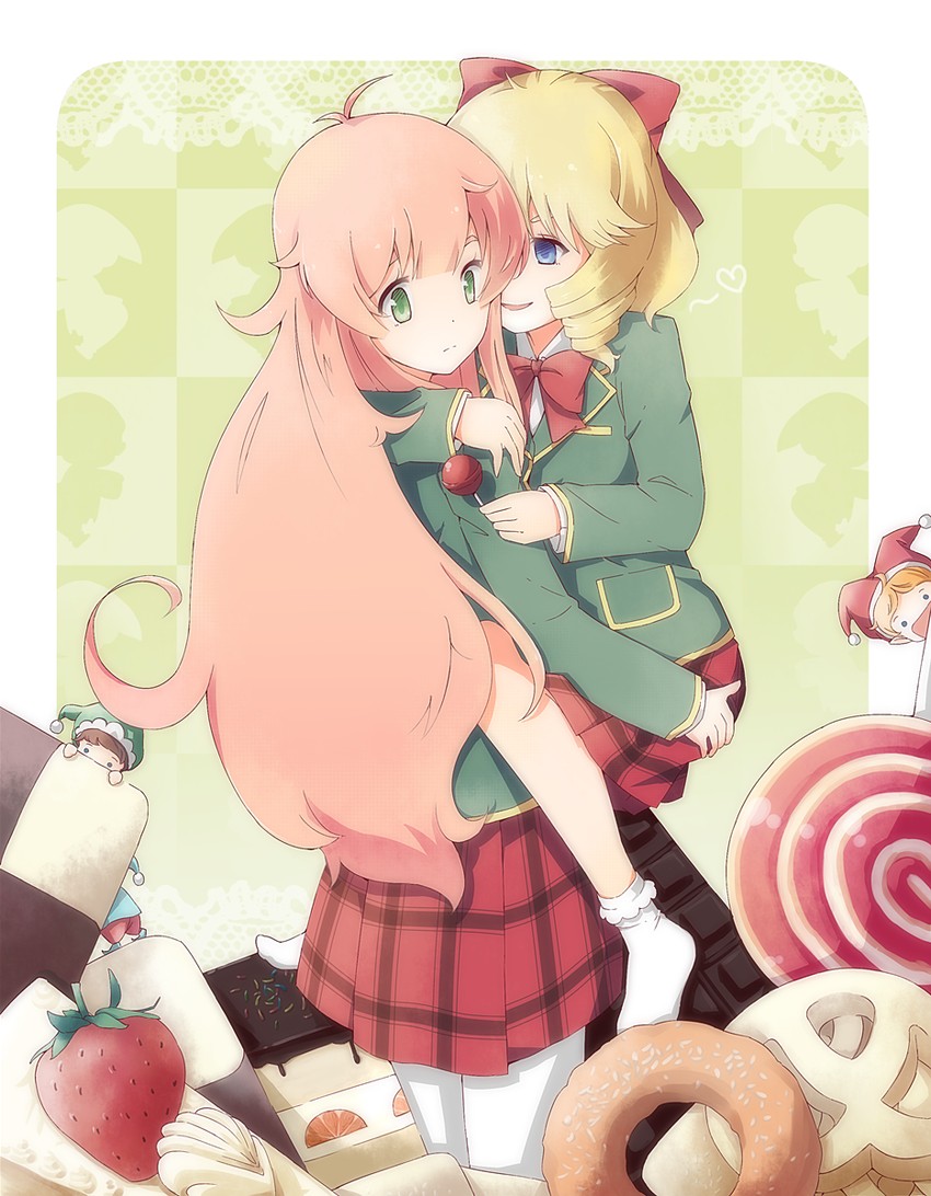 watashi, fairy, and curly (jinrui wa suitai shimashita) drawn by pvmivs
