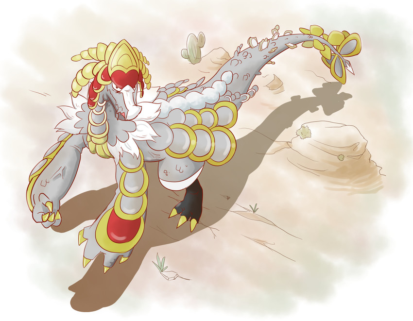 kommo-o (pokemon) drawn by ta_(ta-work-style)