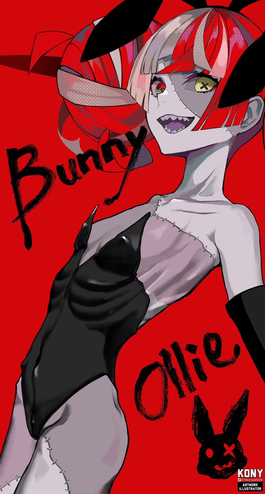 kureiji ollie (hololive and 1 more) drawn by nkonya