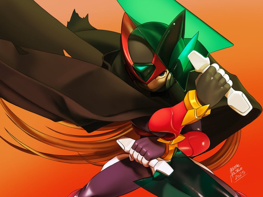 zero and zero(z) (mega man and 2 more) drawn by animemaster