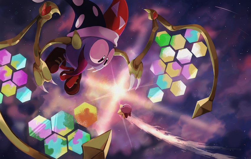 kirby and marx (kirby and 1 more) drawn by pingupong0