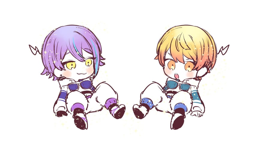 tenma tsukasa and kamishiro rui (project sekai) drawn by poppu_usagi