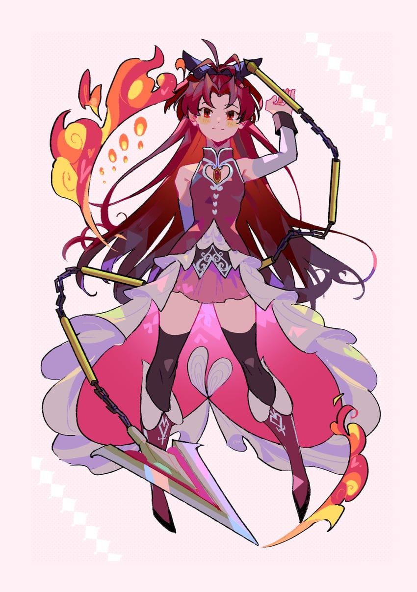 sakura kyoko (mahou shoujo madoka magica) drawn by yooki_(winter_cakes)