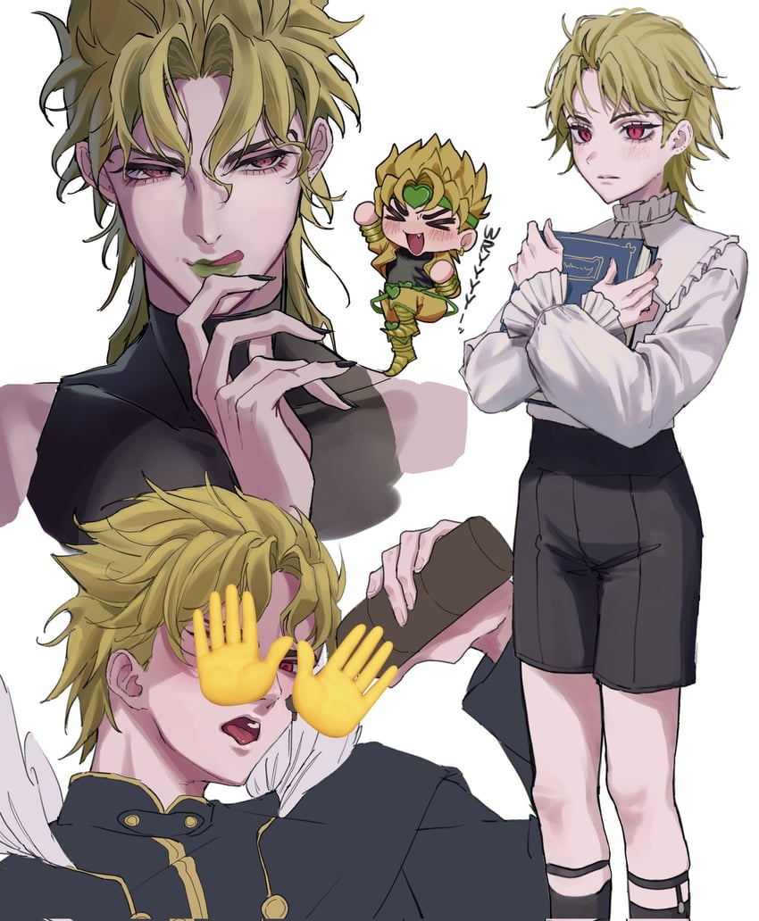 dio brando (jojo no kimyou na bouken and 2 more) drawn by jojo_yumo