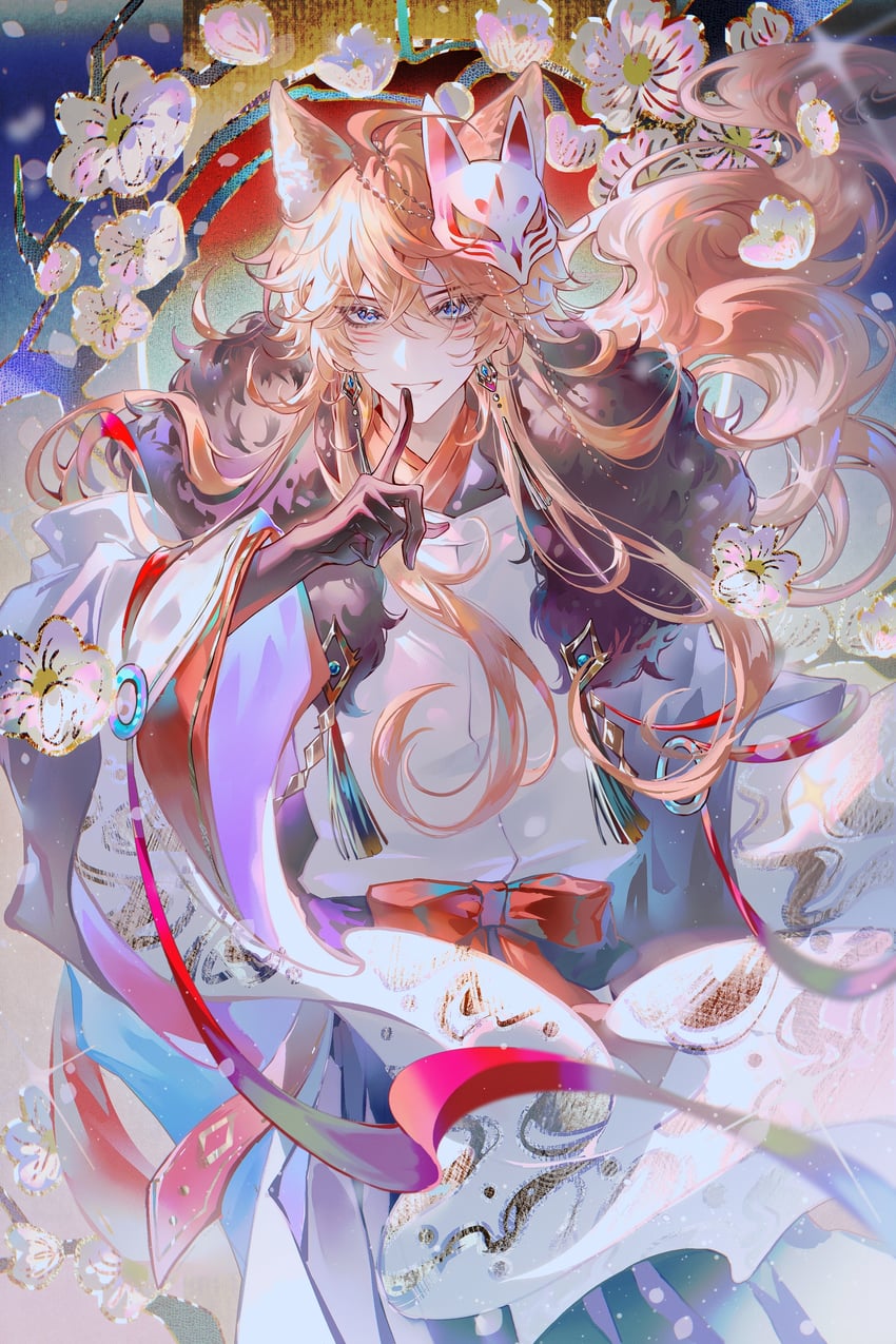 tartaglia (genshin impact) drawn by zhumojian