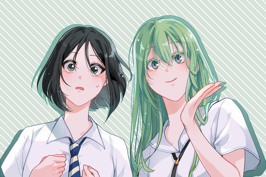 waver velvet and enkidu (fate and 1 more) drawn by kassia