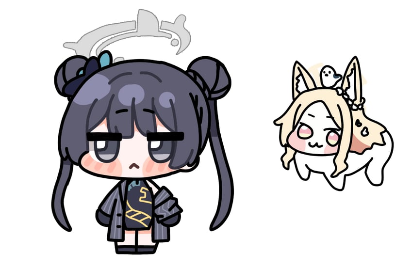 kisaki, seia, and doro (blue archive and 1 more) drawn by zeroku77