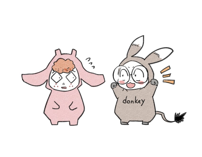 randal ivory and sebastian de tomato smith chicken legs (randal's friends) drawn by tsukasa_(tsukasa_mimizuku)