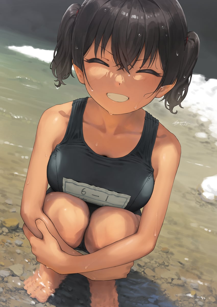 sasaki kanna (gaki kyonyuu) drawn by kaedeko_(kaedelic)