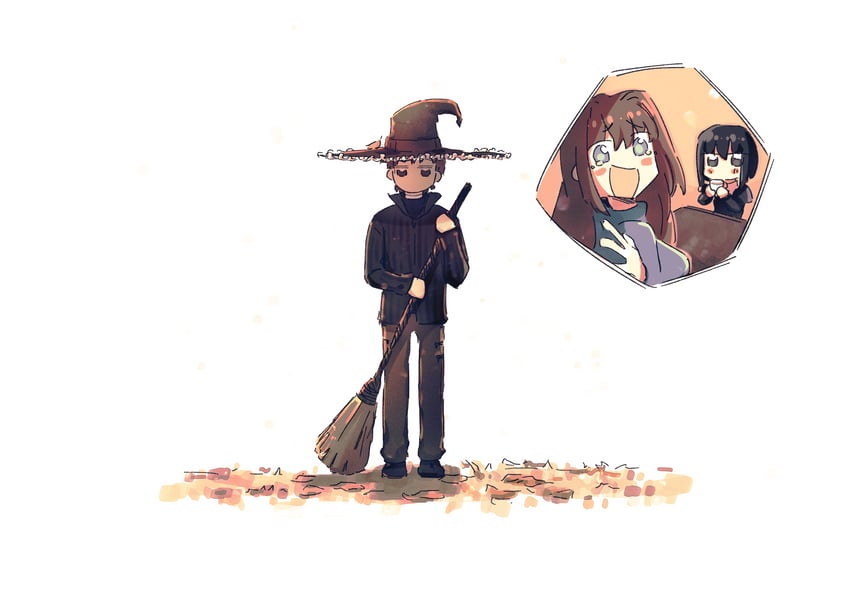 aozaki aoko, kuonji alice, and shizuki soujuurou (mahou tsukai no yoru) drawn by hidariyana