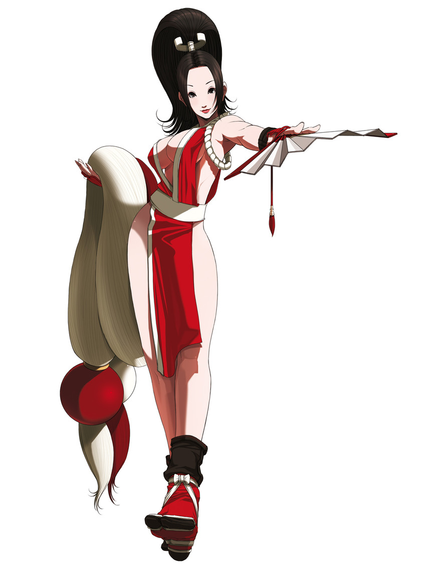 shiranui mai (the king of fighters and 2 more) drawn by falcoon