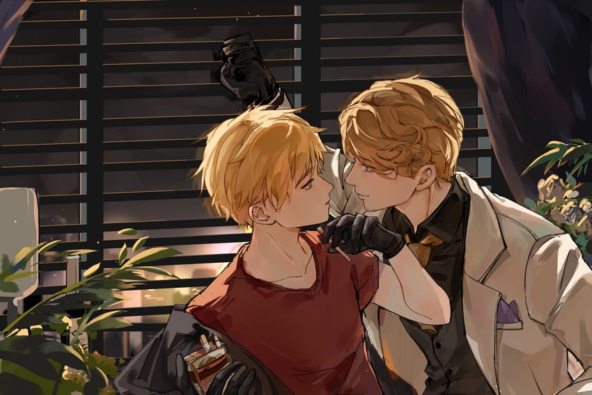 united kingdom and france (axis powers hetalia) drawn by cubed_(houkuaid)