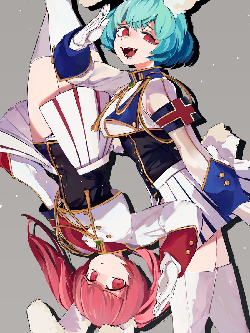 chiester410 and chiester45 (umineko no naku koro ni) drawn by idkuroi
