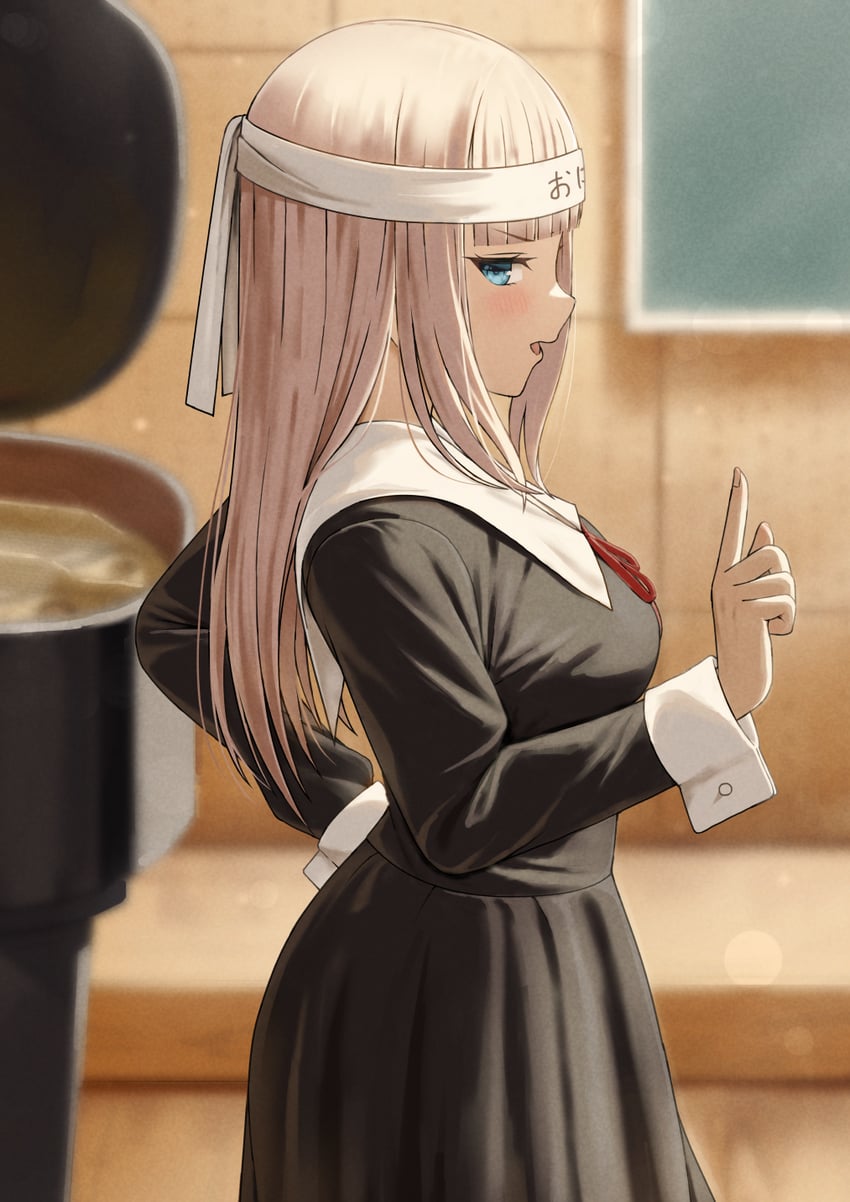 fujiwara chika (kaguya-sama wa kokurasetai ~tensai-tachi no renai zunousen~) drawn by fagi_(kakikaki)