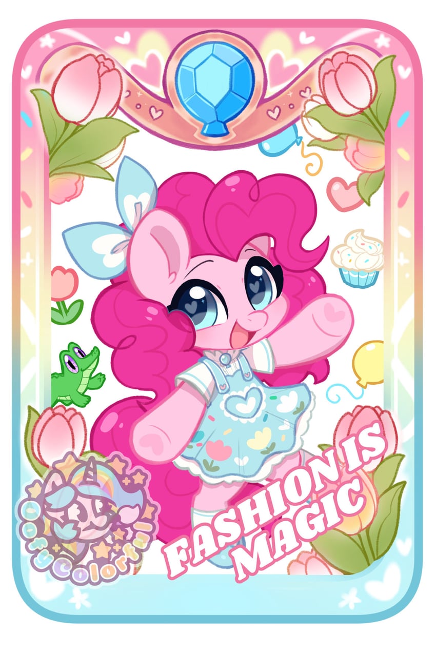 pinkie pie and gummy (my little pony and 1 more) drawn by oofycolorful