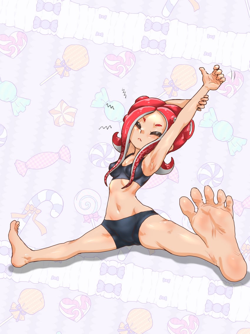 octoling player character and octoling girl (splatoon) drawn by koharu2.5