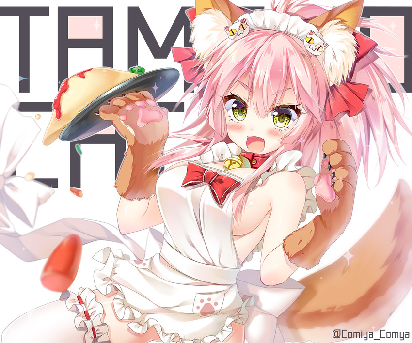 tamamo and tamamo cat (fate and 1 more) drawn by komiya_hitoma