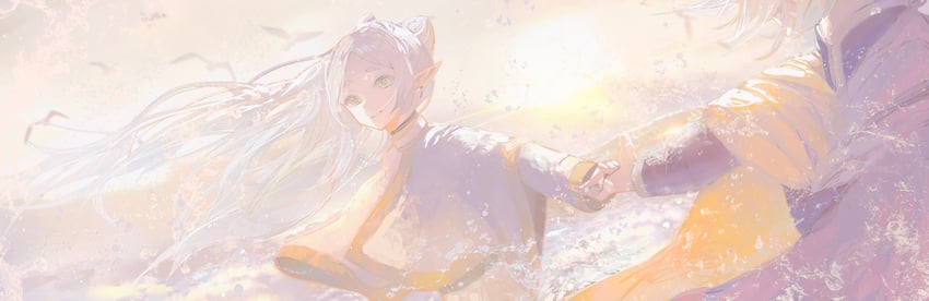 frieren and himmel (sousou no frieren) drawn by toho_sweet
