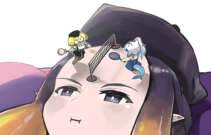 gawr gura, ninomae ina'nis, and watson amelia (hololive and 1 more) drawn by vyragami