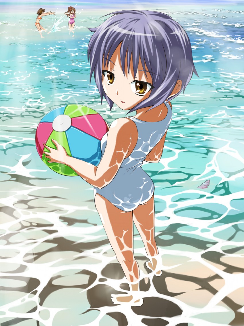 suzumiya haruhi, nagato yuki, and asahina mikuru (suzumiya haruhi no yuuutsu) drawn by tsubaki_juushirou