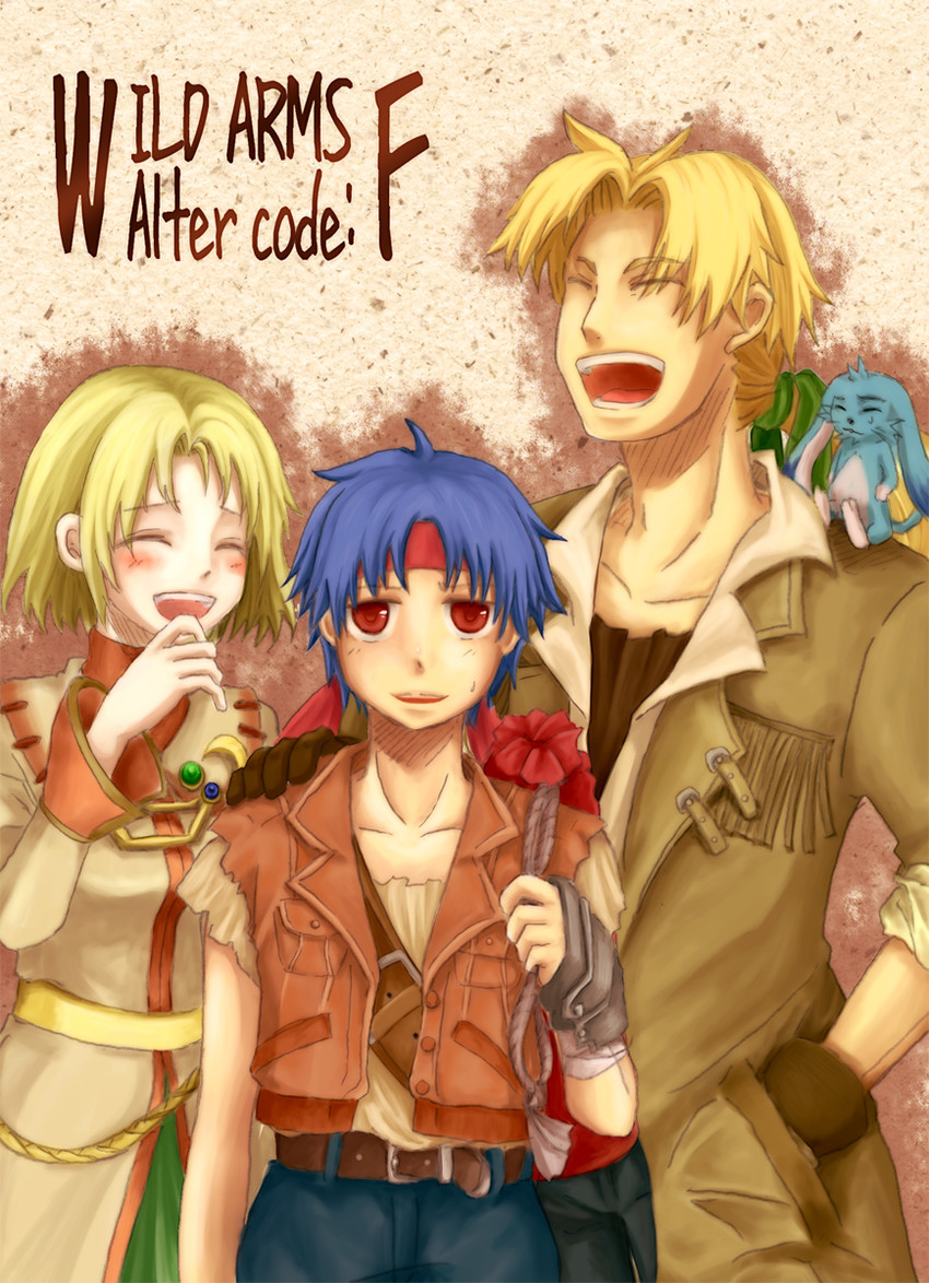 cecilia lynne adelhyde, rody roughnight, and jack van burace (wild arms and 1 more) drawn by sakuyabm