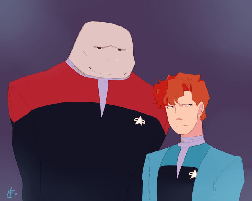 lester knight chaykin and buddy (star trek and 1 more) drawn by kalechip