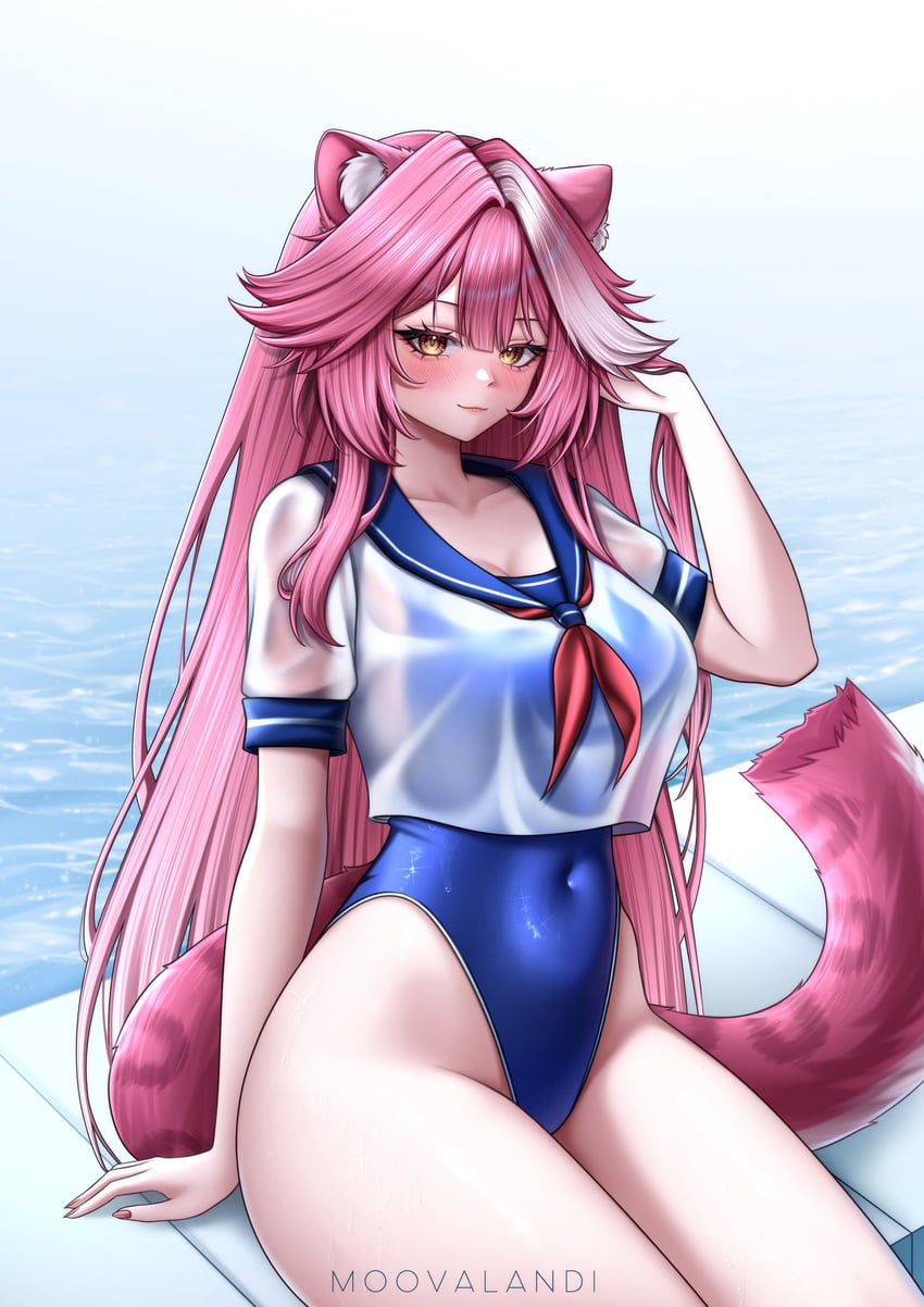 raora panthera (hololive and 1 more) drawn by moovalandi