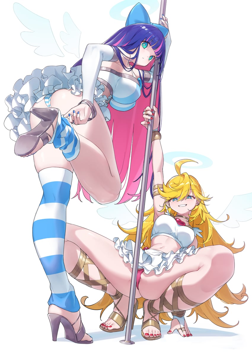 stocking and panty (panty & stocking with garterbelt) drawn by arukiru